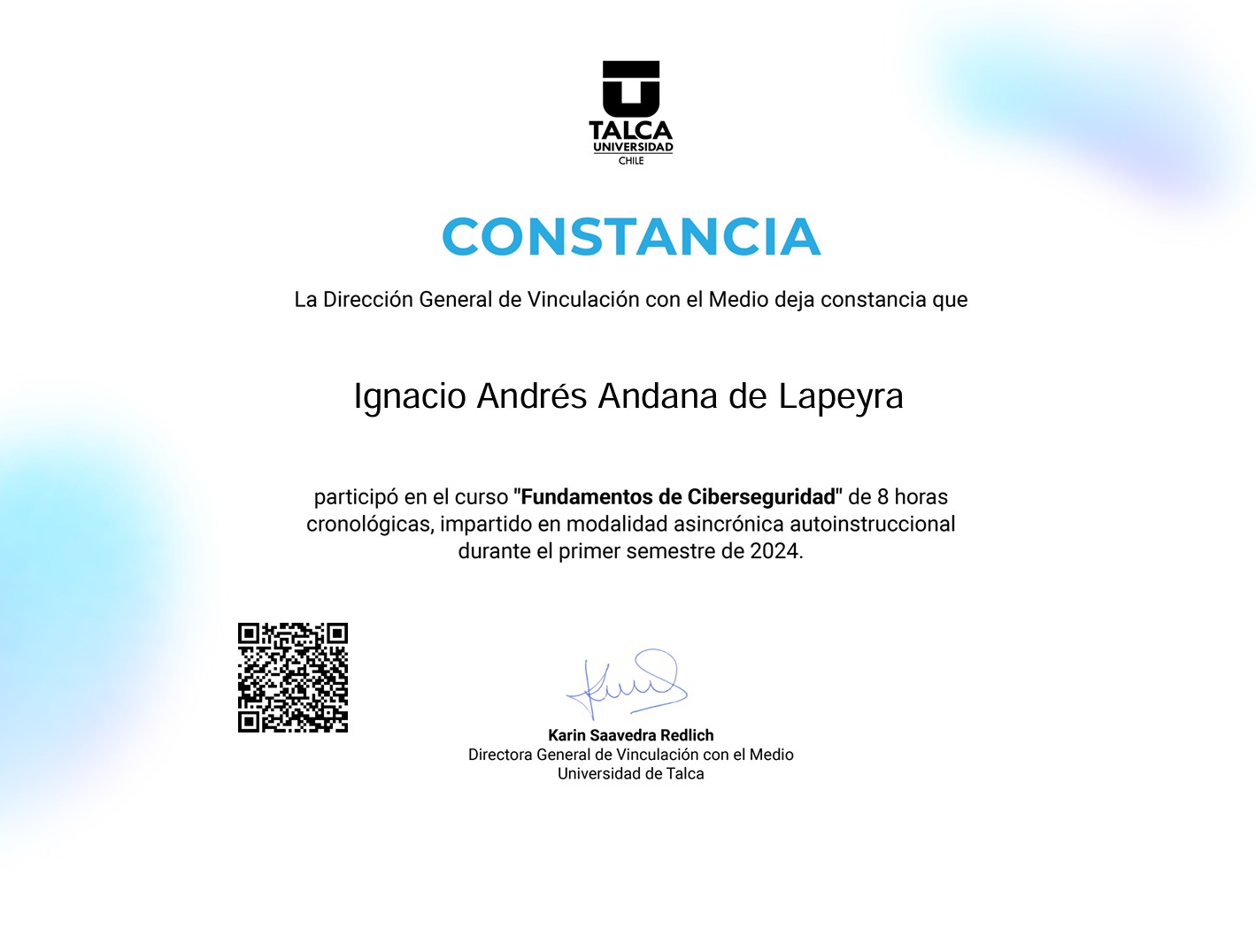 Certificado de Ciberseguridad